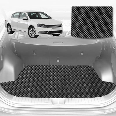6D Diamond Car Boot Mat for VolksWagen Passat 2015 - Current (B8) (Sedan) - Heavy Duty Carpet Liner