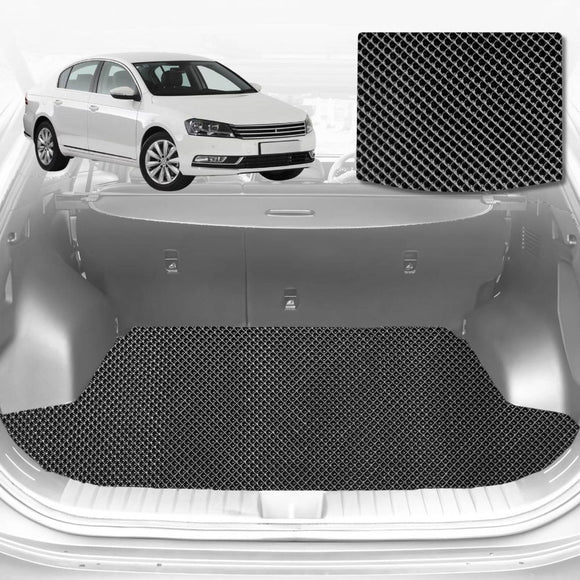 6D Diamond Car Boot Mat for VolksWagen Passat 2015 - Current (B8) (Sedan) - Heavy Duty Carpet Liner