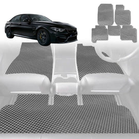 6D Diamond Car Floor Mats for BMW M3 2014 - 2019 (F80) - Custom-Fit Carpet Liner - 0