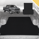 6D Pro Ute Tub Mat for RAM 1500 Laramie (DT) 2019-Current with rambox 5ft 7in bed length - Black - Full Set-1