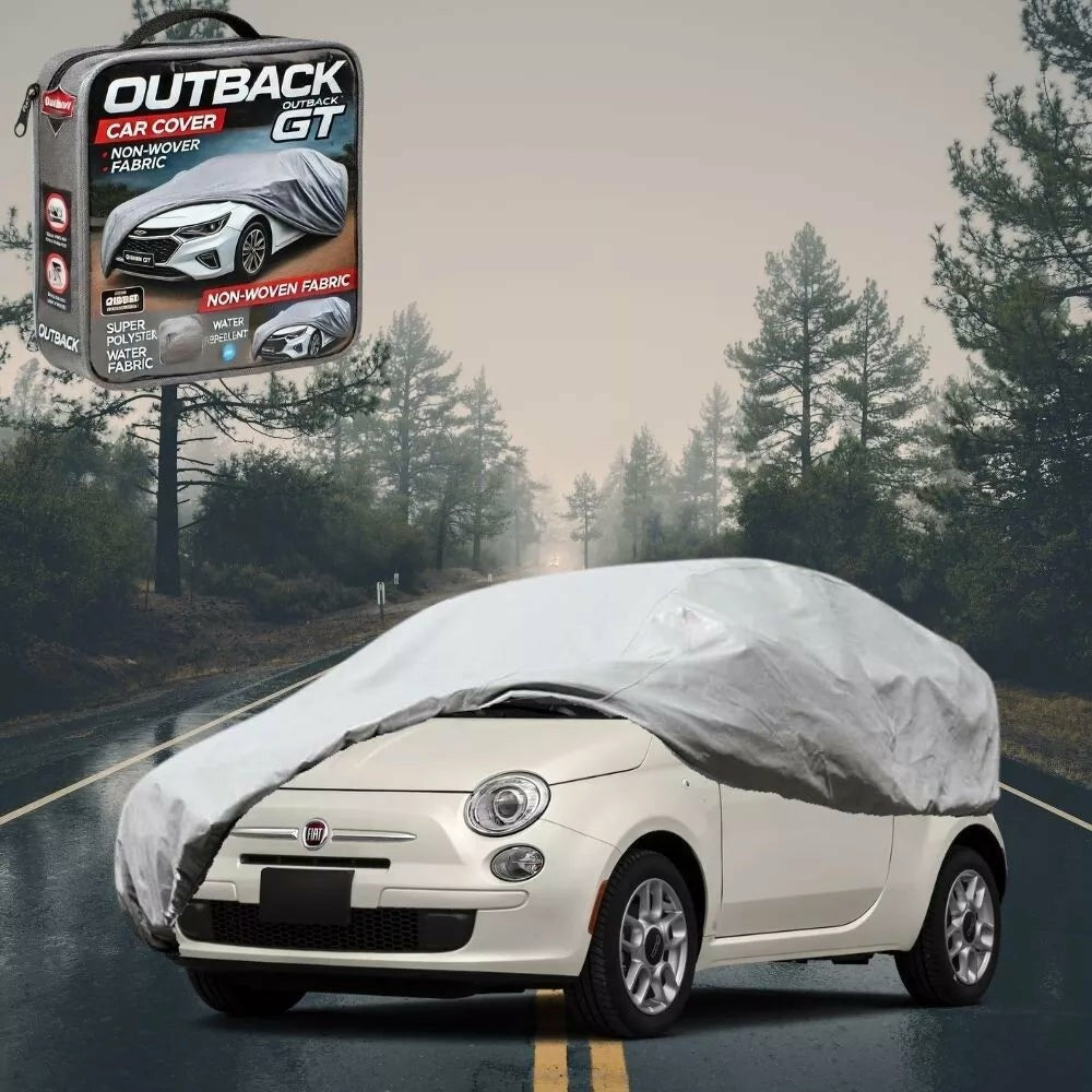 Silver Shield Outdoor Car Cover for FIAT 500 500c 2013 - 2021 L - Grey