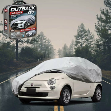 Silvershield Outdoor Car Cover for FIAT 500 500c 2013 - 2021 - M - Grey