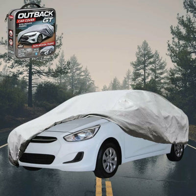 Silvershield Outdoor Car Cover for Hyundai Accent 2011 - 2018 (R8) L - Grey