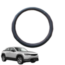 Steering Wheel Cover for Mazda MX-30 2021 - Current C300 - Black Microfiber Leather - Circle 38 cm-1