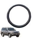 Steering Wheel Cover for Lexus LX 1998 - 2007 (J100) - Black Microfiber Leather - Circle 38 cm-1