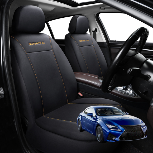 Car Front Seat Cover for Lexus RC 2014 - 2021 (10R) - Black - 27 x 26 x 10 cm