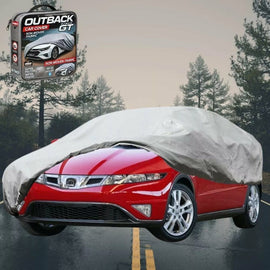 Silvershield Outdoor Car Cover for Honda Civic 2006 - 2012 Hatch(8th Gen) L - Grey