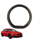 Steering Wheel Cover for Subaru WRX 2022 - Current Auto - Black Microfiber Leather - D-Shape 38 cm-1