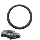 Steering Wheel Cover for Holden Caprice 2013 - 2017 (WN) - Black Microfiber Leather - Circle 38 cm-1