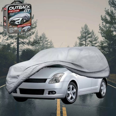 Silvershield Outdoor Car Cover for Suzuki Swift 2004 - 2010 (Auto) - L - Grey