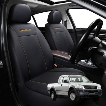 Car Front Seat Cover for Holden Rodeo 2003 - 2008 (2-Door Regular Cab and Extended Cab) - Black - 27 x 26 x 10 cm