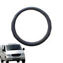 Steering Wheel Cover for Mercedes-Benz Vito Van 2003 - 2013 W639 - Black Microfiber Leather - Circle 38 cm-1