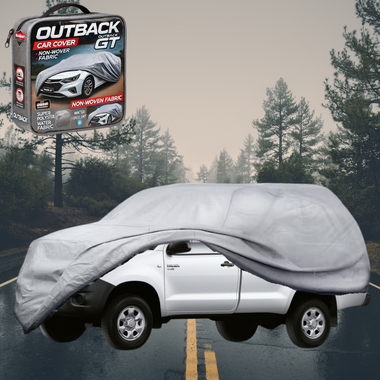 Silvershield Outdoor Car Cover for Toyota Hilux Single Cab 2005 - 2015 - XL - Grey