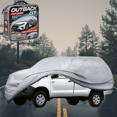 Silvershield Outdoor Car Cover for Toyota Hilux Single Cab 2005 - 2015 XL - Grey