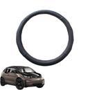 Steering Wheel Cover for BMW i3 2014 - 2021 (I01) - Black Microfiber Leather - Circle 38 cm-1