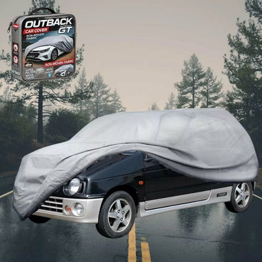 Silvershield Outdoor Car Cover for Suzuki Alto 1994 - 1998 (4th Gen HA11) - L - Grey