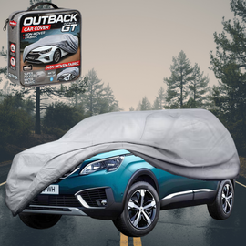 Silvershield Outdoor Car Cover for Peugeot 5008 SUV 2009 - 2016 (T87) XL - Grey