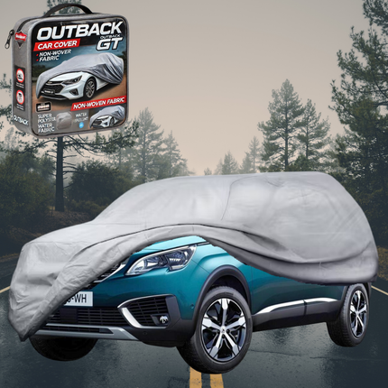 Silvershield Outdoor Car Cover for Peugeot 5008 SUV 2009 - 2016 (T87) XL - Grey