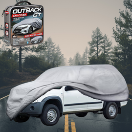 Silvershield Outdoor Car Cover for Holden Rodeo 2003 - 2008 (4-Door Crew Cab) XL - Grey