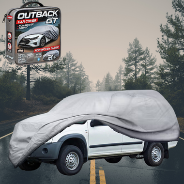 Silvershield Outdoor Car Cover for Holden Rodeo 2003 - 2008 (4-Door Crew Cab) - XL - Grey