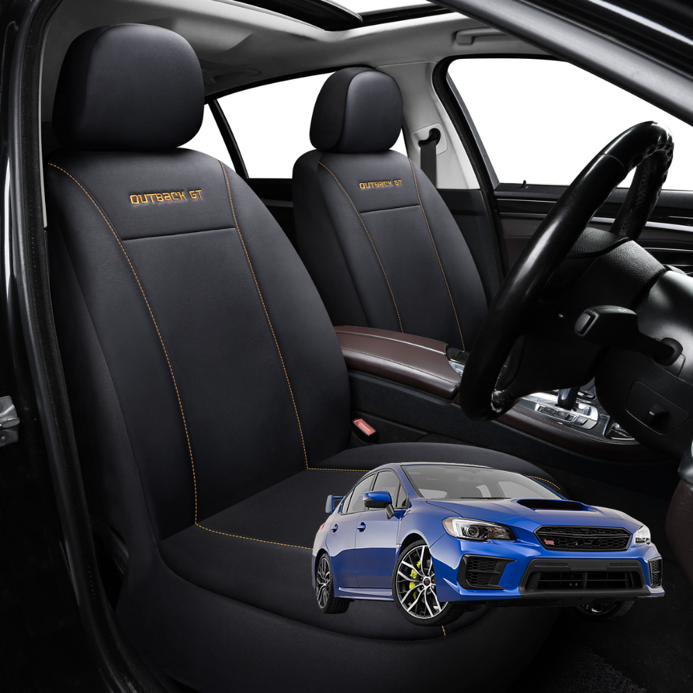 Car Front Seat Cover for Subaru WRX 2014 - 2021 (Auto/Manual) - Black