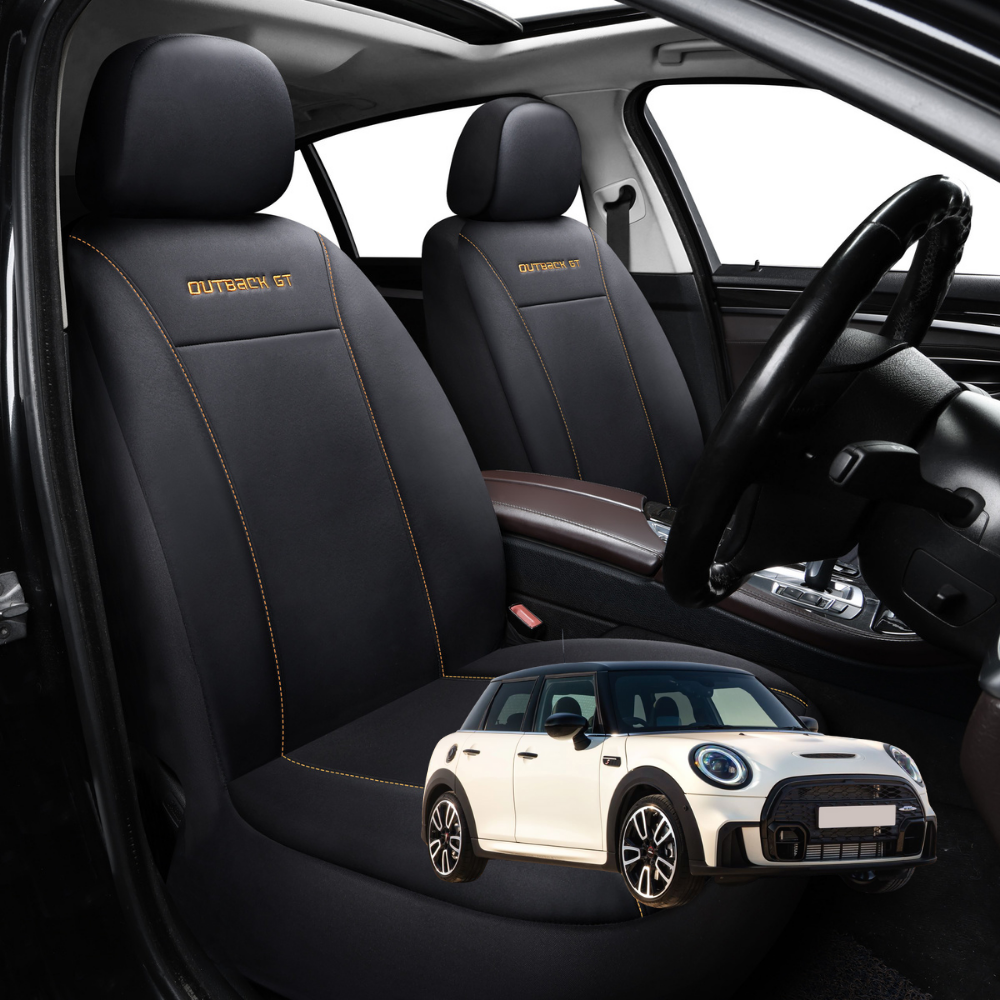 Car Front Seat Cover for MINI Cooper 5-Door Hatch 2014 - 2024 (F55) - Black