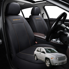 Car Front Seat Cover for Jeep Compass 2006 - 2017 (MK49) - Black - 27 x 26 x 10 cm