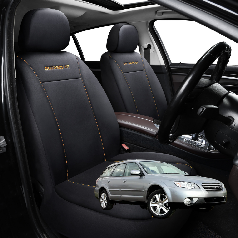 Car Front Seat Cover for Subaru Outback 2003 - 2009 3GEN - Black