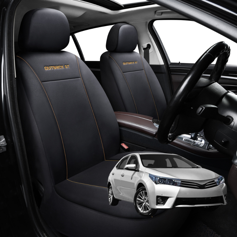 Car Front Seat Cover for Toyota Corolla 2013 - 2019 Sedan - Black