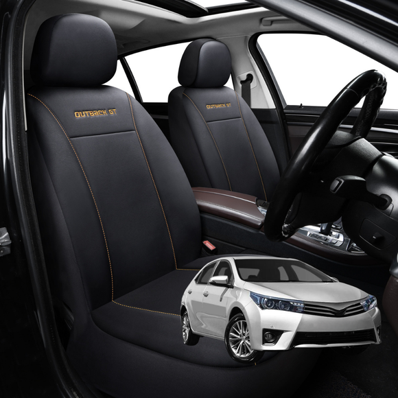 Car Front Seat Cover for Toyota Corolla 2013 - 2019 Sedan - Black - 27 x 26 x 10 cm