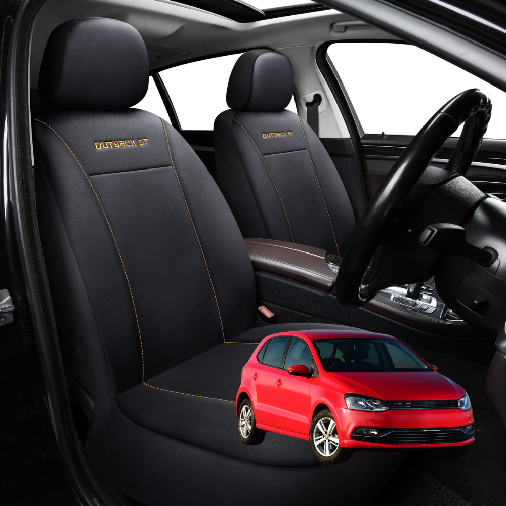 Car Front Seat Cover for VolksWagen Polo 2009 - 2017 (MK5) - Black - 27 x 26 x 10 cm