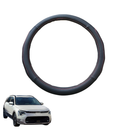 Steering Wheel Cover for Kia Niro 2022 - Current (HEV SG2) - Black Microfiber Leather - Circle 38 cm-1
