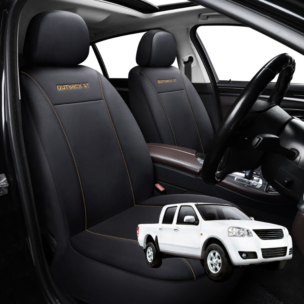 Car Front Seat Cover for GWM Haval Tank 500 2023 - 2024 (P03) - Black