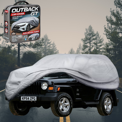 Silvershield Outdoor Car Cover for Jeep Wrangler 1996 - 2006 (TJ) LC - Grey