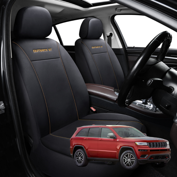 Car Front Seat Cover for Jeep Grand Cherokee L 2021 - Current (WL) - Black - 27 x 26 x 10 cm