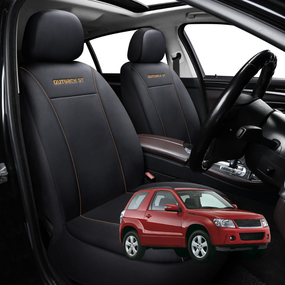 Car Front Seat Cover for Suzuki Grand Vitara 2005 - 2015 (3-Door) - Black - 27 x 26 x 10 cm