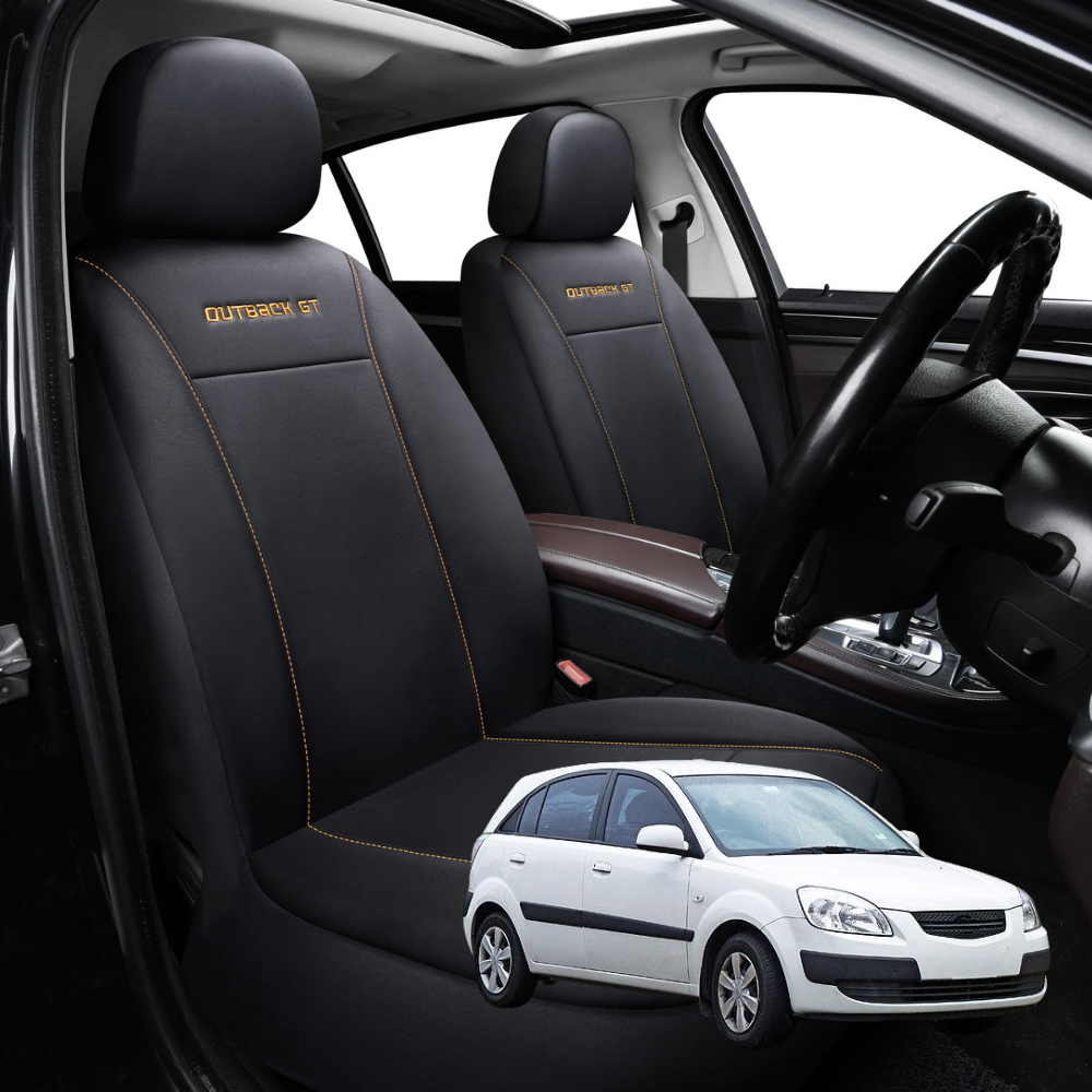 Car Front Seat Cover for Kia Rio 2005 - 2011 (JB) - Black - 27 x 26 x 10 cm