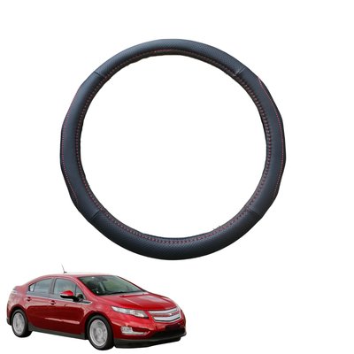 Steering Wheel Cover for Holden Volt 2010 - 2015 - Black Microfiber Leather - Circle 38 cm