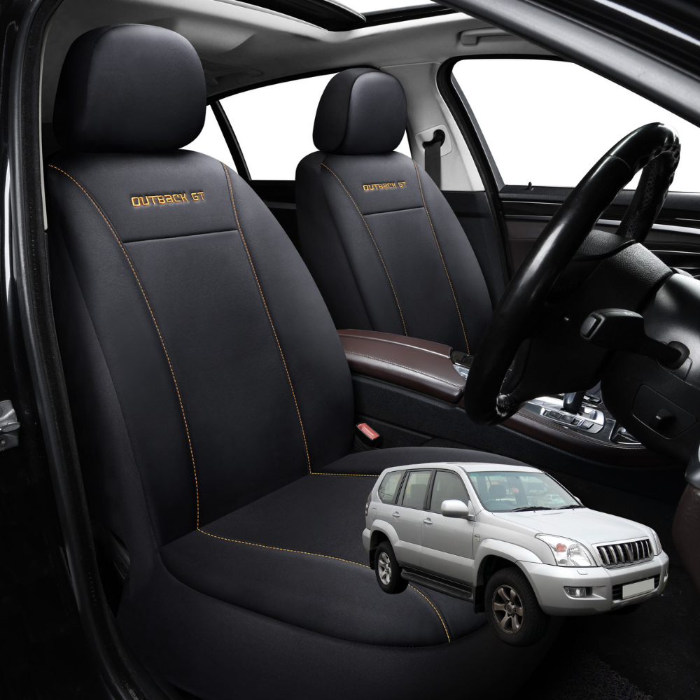 Car Front Seat Cover for Toyota Prado 2002 - 2009 (J120) - Black