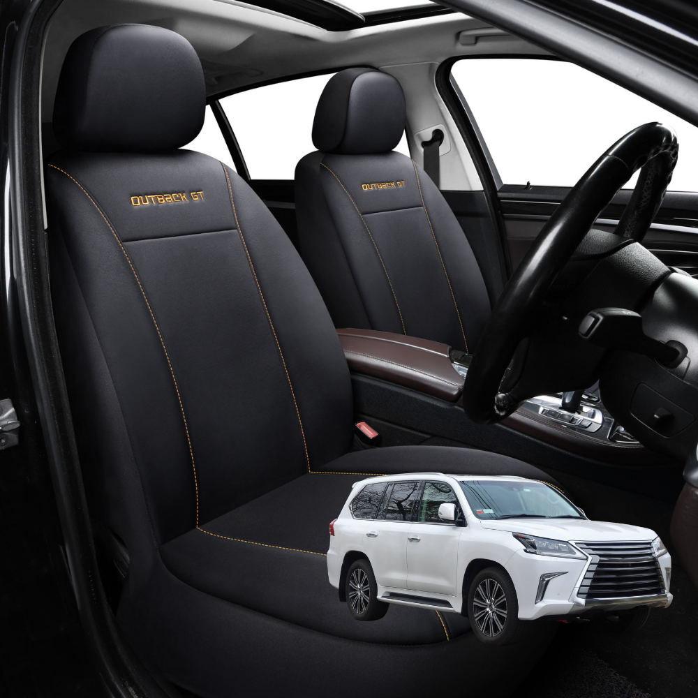 Car Front Seat Cover for Lexus LX 1998 - 2007 (J100) - Black - 27 x 26 x 10 cm