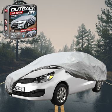 Silvershield Outdoor Car Cover for Kia Rio 2012 - 2016 (UB) - L - Grey
