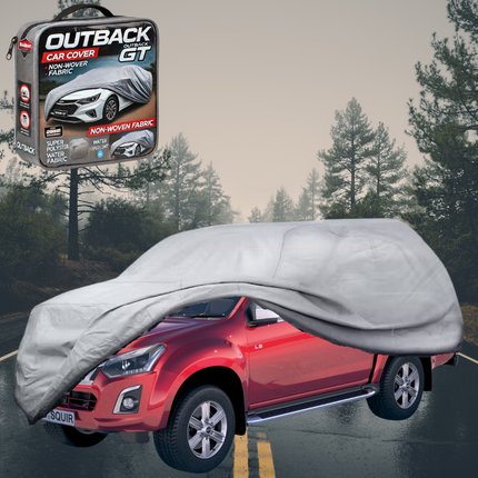 Silvershield Outdoor Car Cover for Isuzu D-Max Crew Cab 2011 - 2020 (RT50/85) XL - Grey