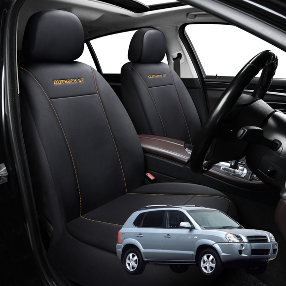 Car Front Seat Cover for Hyundai Tucson 2004 - 2009 JM - Black - 27 x 26 x 10 cm