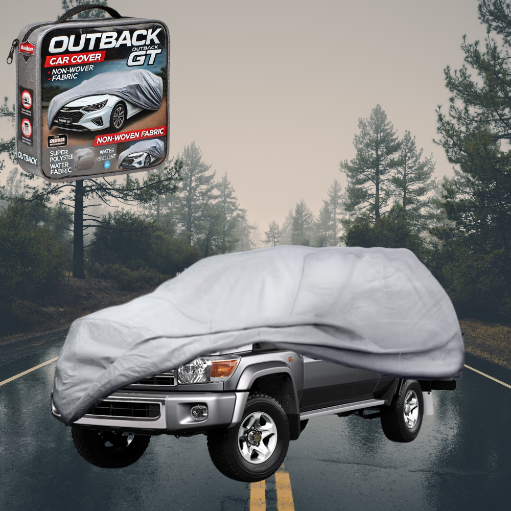 Silvershield Outdoor Car Cover for Toyota LandCruiser 79 Series Double Cab 2012 - Current XL - Grey