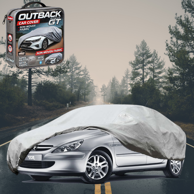 Silvershield Outdoor Car Cover for Peugeot 307 2001 - 2008 Hatch L - Grey