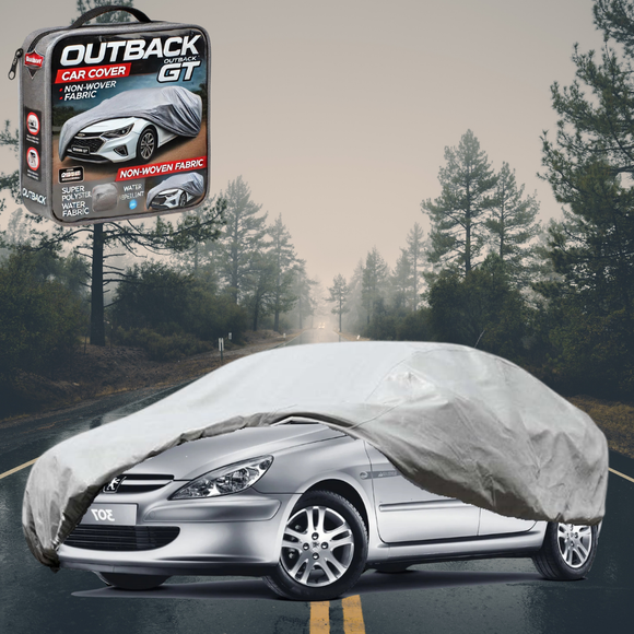 Silvershield Outdoor Car Cover for Peugeot 307 2001 - 2008 Hatch L - Grey