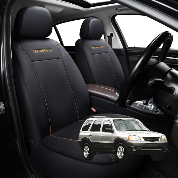 Car Front Seat Cover for Mazda Tribute 2001 - 2008 - Black - 27 x 26 x 10 cm