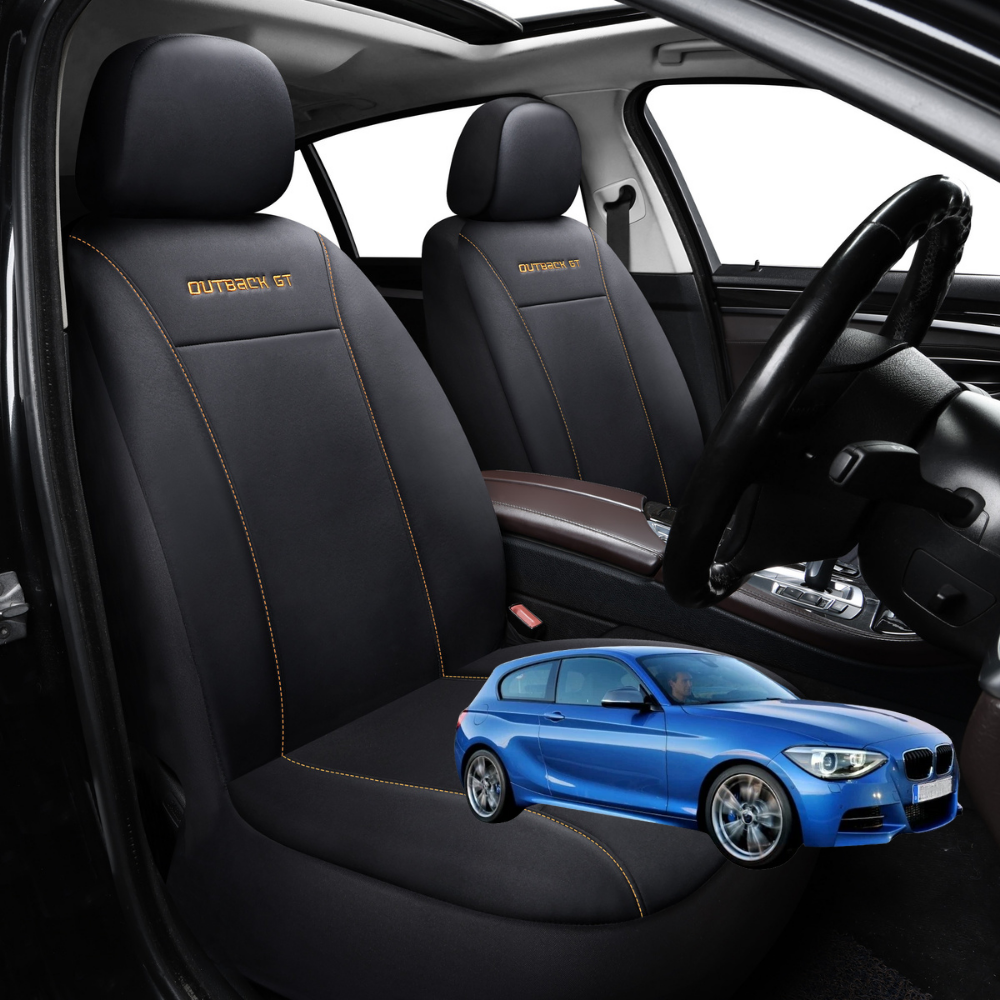 Car Front Seat Cover for BMW 1 Series 3-Door 2011 - 2019 (F21) - Black