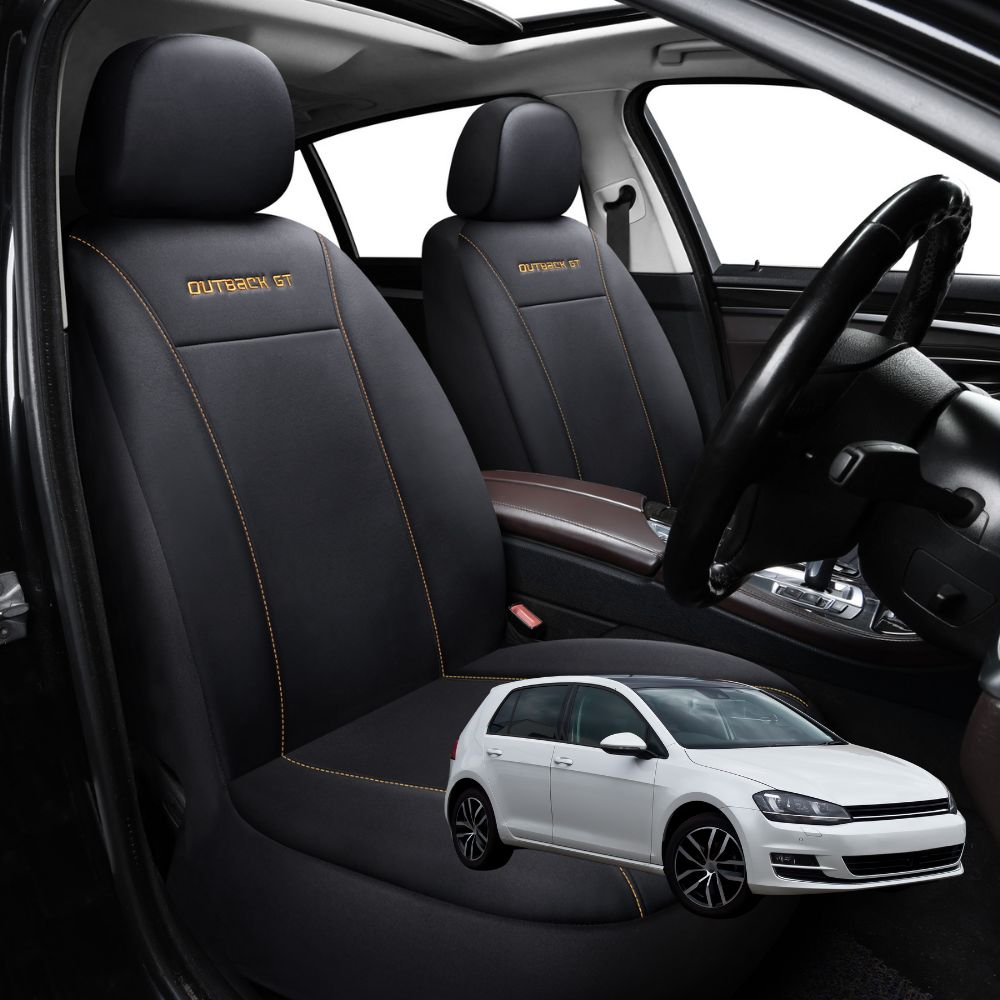 Car Front Seat Cover for VolksWagen Golf 2013 - 2021 Hatch/Wagon (MK7) - Black