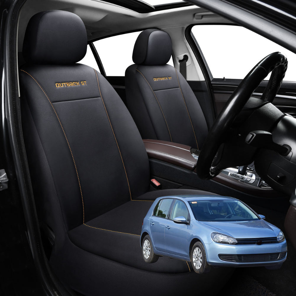 Car Front Seat Cover for VolksWagen Golf 2009 - 2013 Hatch/Wagon (MK6) - Black - 27 x 26 x 10 cm